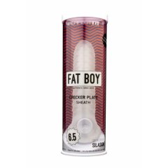   Fat Boy Checker Box - обвивка за пенис (17 см) - млечно бяла
