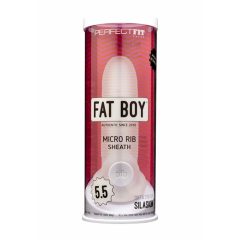   Fat Boy Micro Ribbed - обвивка за пенис (15 см) - бяло мляко