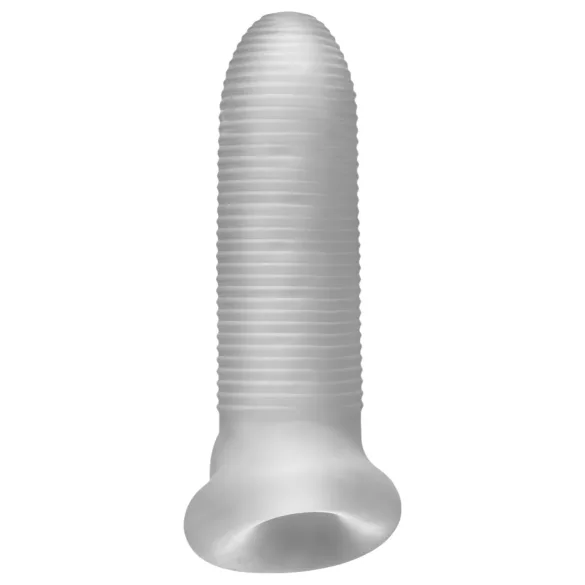 Perfect Fit - Fat Boy Micro Ribbed - пенис ръкав (15 см, бял)