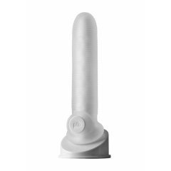   Fat Boy Micro Ribbed - обвивка за пенис (19 см) - млечно бяла
