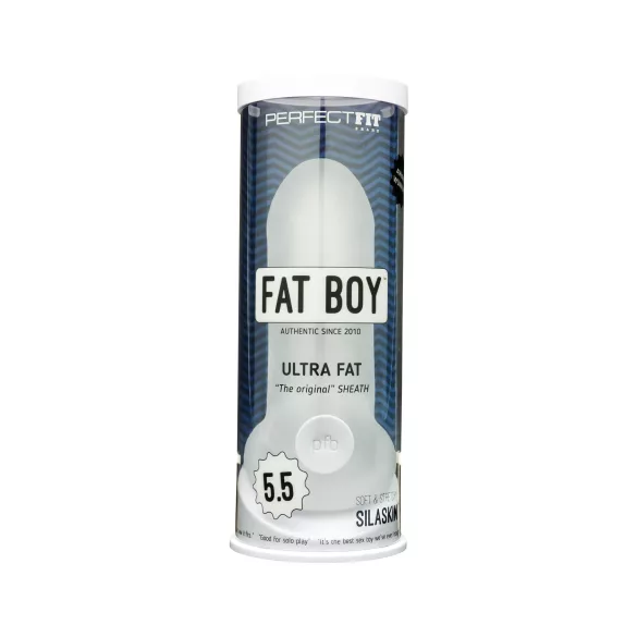 Perfect Fit - Fat Boy Original Ultra Fat - пенисна обвивка (15 cm, бял)