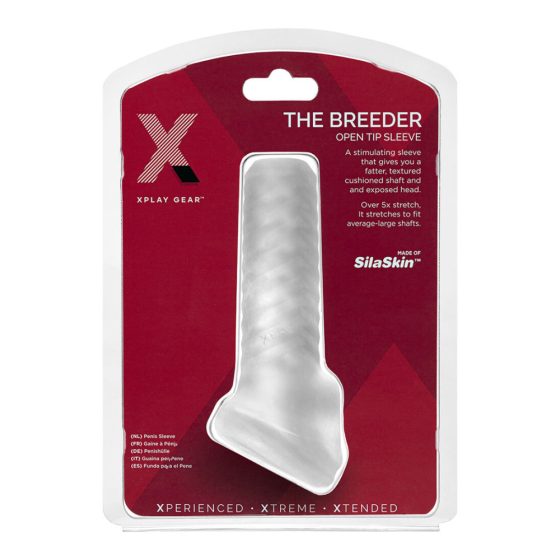 Perfect Fit Breeder - отворена обвивка за пенис (бяло мляко)