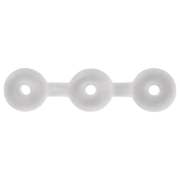 Perfect Fit Triple - комплект от три пенис пръстена (бели)