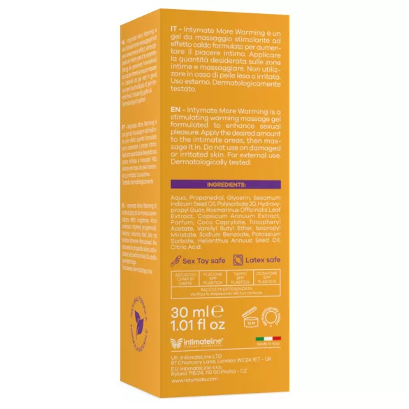 Intimateline Intymate More - възбуждащ гел с затоплящ ефект (30 мл)
