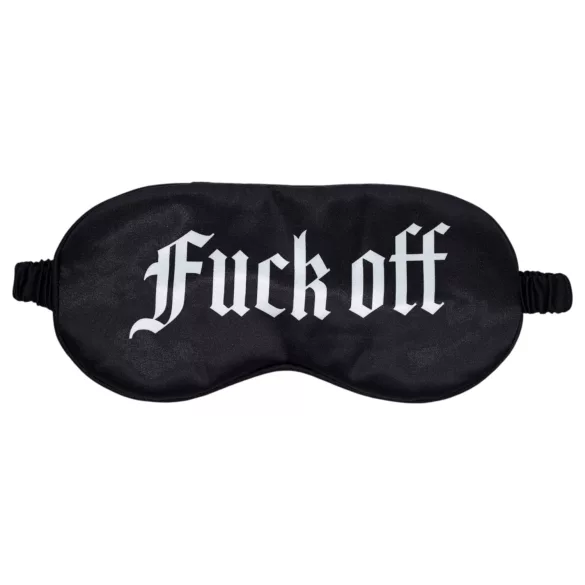 Ох! - сатенена превръзка за очи с надпис "Fuck Off" (черна)