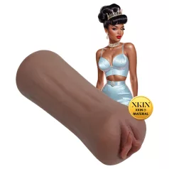   XKIN Beauty Queen Lulu - реалистичен мастурбатор вагина (тъмен естествен цвят)