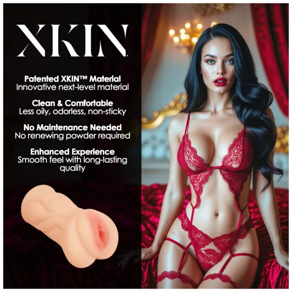 XKIN Seduction Tatiana - реалистичен вагинален мастурбатор (телесен цвят)