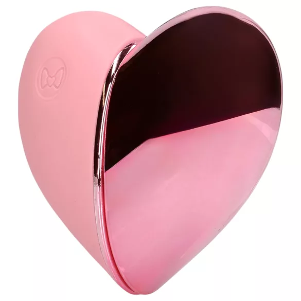Loveline Tapping Heart - вибратор за клитор с акумулатор - розов