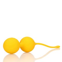   Loveline - комплект силиконови топки за гейши - 2 части (жълт)
