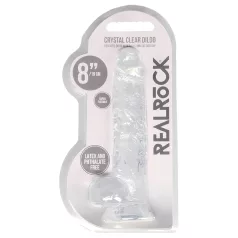   RealRock - реалистично дилдо - прозрачно - 19 см