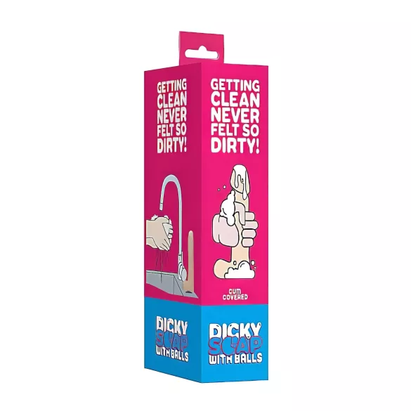 S-Line - Dicky Cum - сапун пенис с тестиси - натурален (250 г)