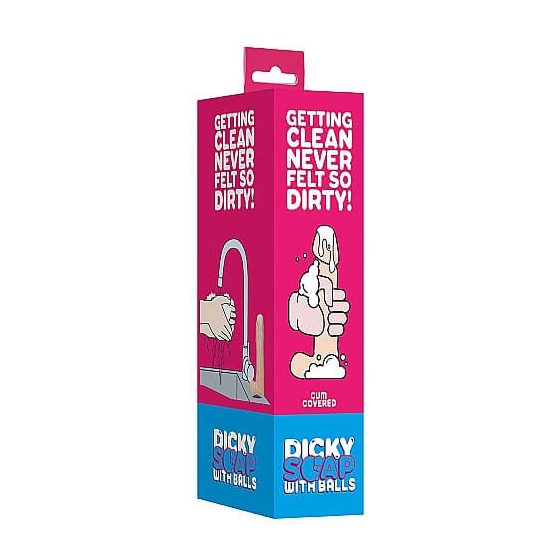Dicky Cum - сапун с пенис тестиси - естествен (250g)
