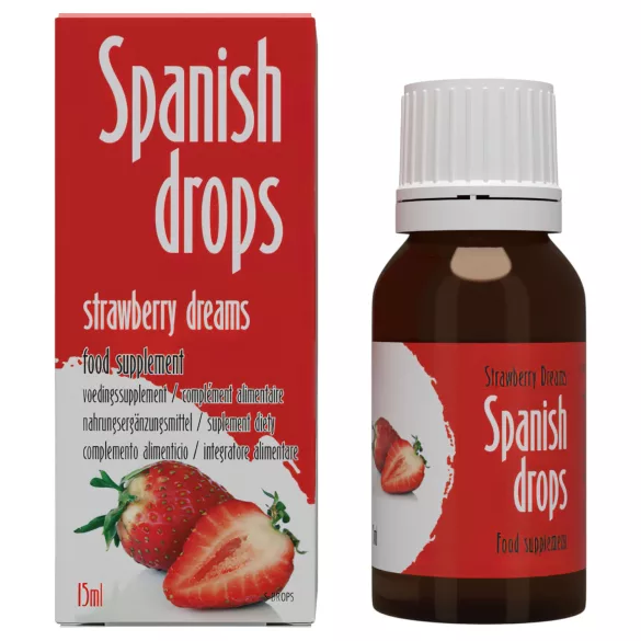 Cobeco Spanish Drops - възбуждащи капки - ягода - 15 мл