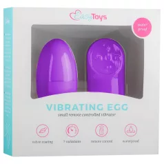   EasyToys - носимо вибриращо яйце с 7 режима и радио управление (лилаво)