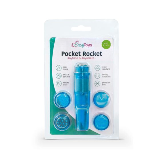 Easytoys Pocket Rocket - комплект вибратори - син (5 части)