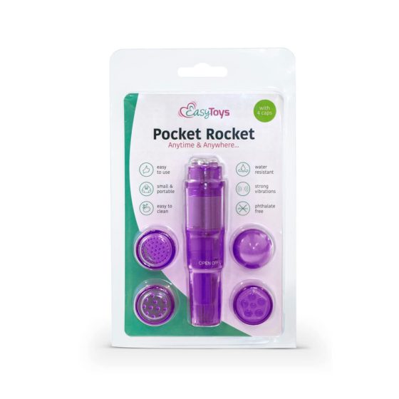 Easytoys Pocket Rocket - комплект вибратори - лилав (5 части)