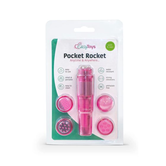 Easytoys Pocket Rocket - комплект вибратори - розов (5 части)