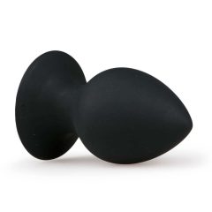   EasyToys Round Butt Plug XL - анален дилдо (черен) - изключително голям