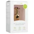 EasyToys Metal No.1 - анален плъг конус с лилав камък (златист, 2,5 cm)