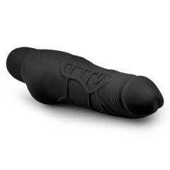   Easytoys Power Vibe - обикновен силиконов пенис вибратор (черен)