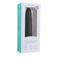   Easytoys Power Vibe - вибратор с усукан силиконов корпус - черен