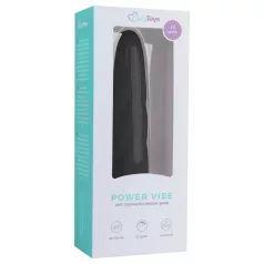   Easytoys Power Vibe - вибратор с усукан силиконов корпус - черен