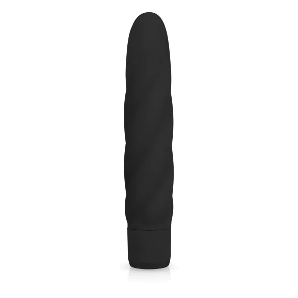 Easytoys Power Vibe - вибратор с усукан силиконов корпус - черен