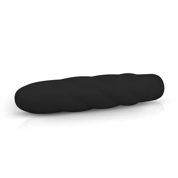 Easytoys Power Vibe - вибратор с усукан силиконов корпус - черен
