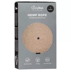   Easytoys Hemp Rope - въже за бондаж от коноп (5 м, натурално)