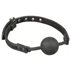   EasyToys - тапа за уста със силиконова топка (черна)