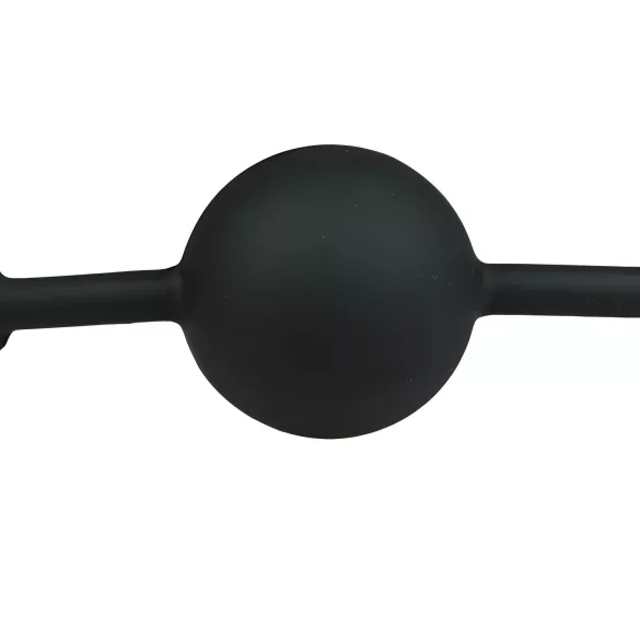 EasyToys - тапа за уста със силиконова топка (черна)