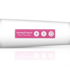   MyMagicWand - мощен масажиращ вибратор (бяло-розов)