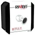 Rimba XS - метален анален плъг със сребрист цвят и черен камък