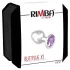 Rimba - анален разширител с лилав камък - метален, сребрист, XS