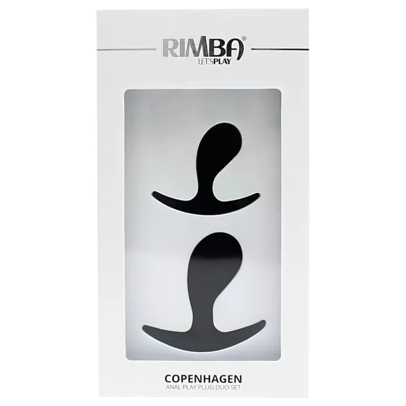 Rimba Copenhagen - комплект анални плъгове (черни, 2 бр.)