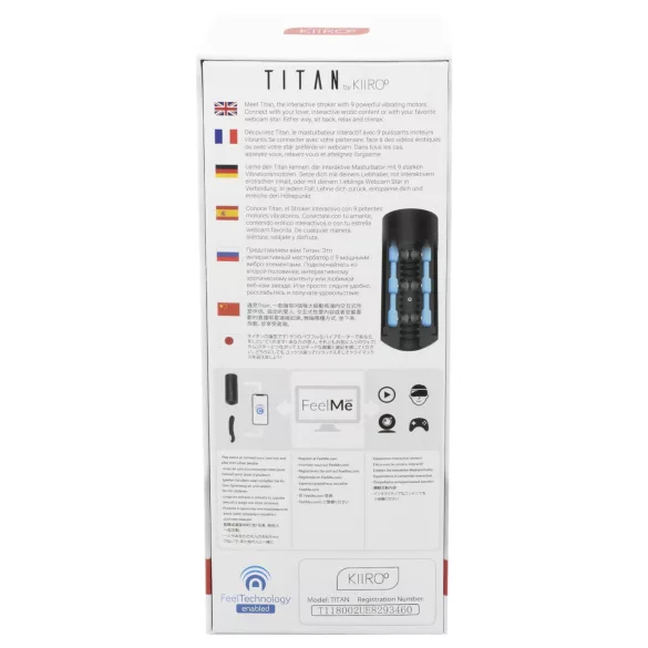 Kiiroo Titan - мъжки мастурбатор - интерактивен - черен