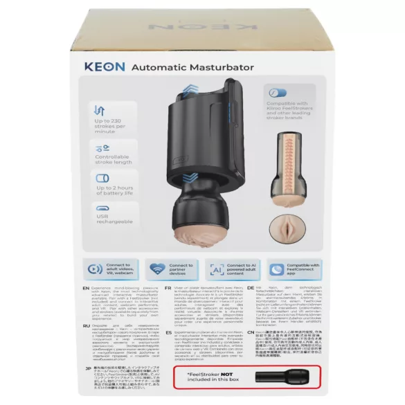 Kiiroo Keon Wifi Automatic - автоматичен мастурбатор аксесоар - черен