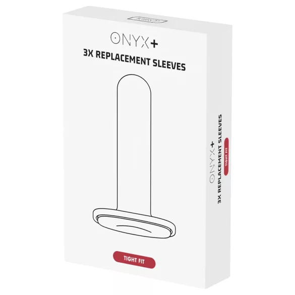 Kiiroo Onyx - ръкав за мастурбатор - тесен отвор - 3 броя - бял