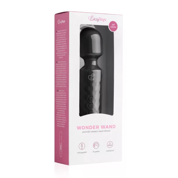 EasyToys - мини масажиращ вибратор с акумулатор - черен