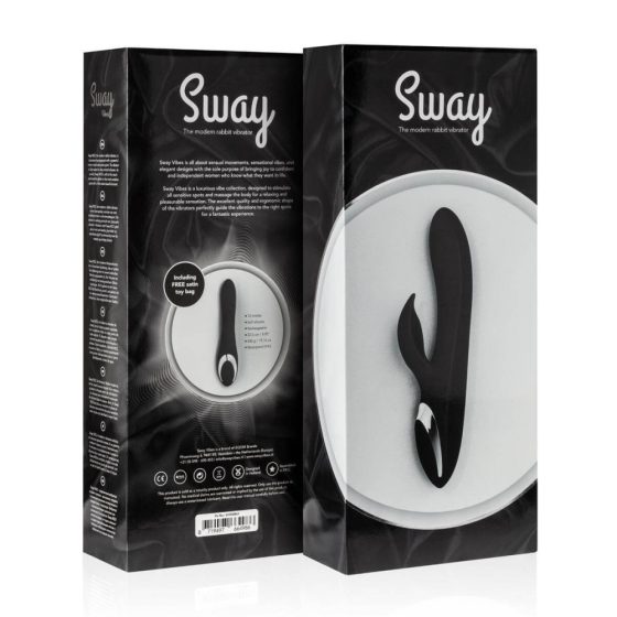 Sway No.2 - акумулаторен вибратор с люлеещо се рамо (черен)