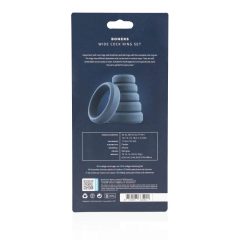   Boners - Комплект силиконови пръстени за пенис - 6бр (сив)