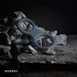 Boners Classic - пенис и тестис ринг - сив силикон