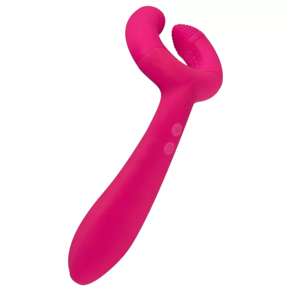 Easytoys Couple - вибратор за двойки - акумулаторен, водоустойчив - розов