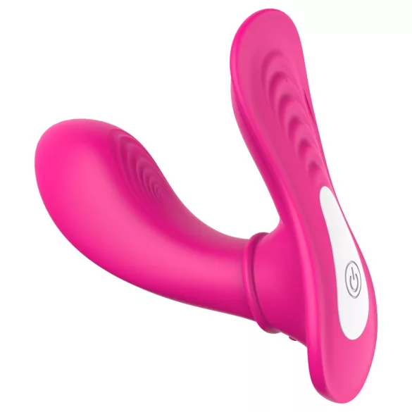 Dreamtoys Essentials - вибратор бикини с G-точков стимулатор за носене (магента)
