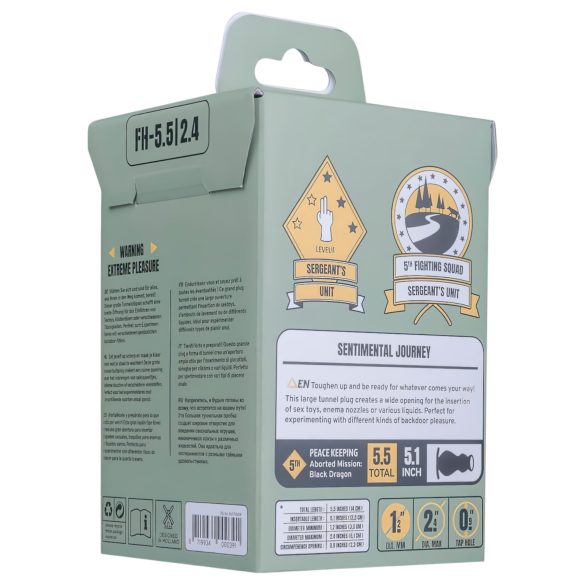 BUTTR - анален разширител с отвор - дилдо - черен