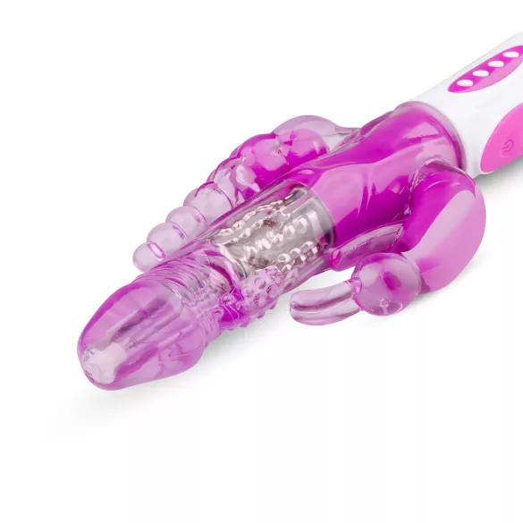 Easytoys Raving Rabbit - вибратор с 3 накрайника (розов)
