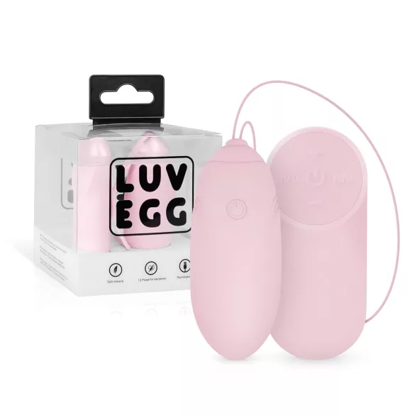 LUV EGG - вибриращо яйце с дистанционно - акумулаторно - розово