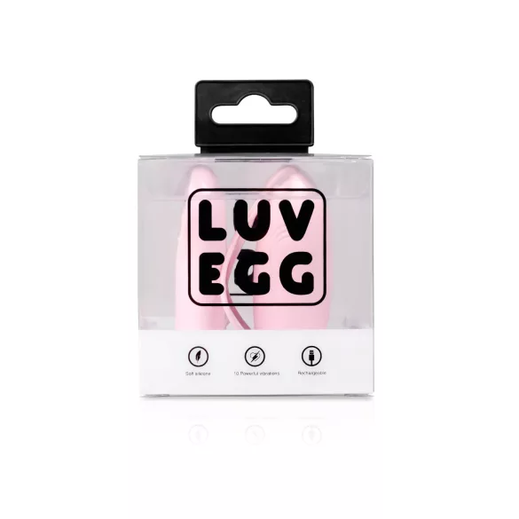 LUV EGG - вибриращо яйце с дистанционно - акумулаторно - розово