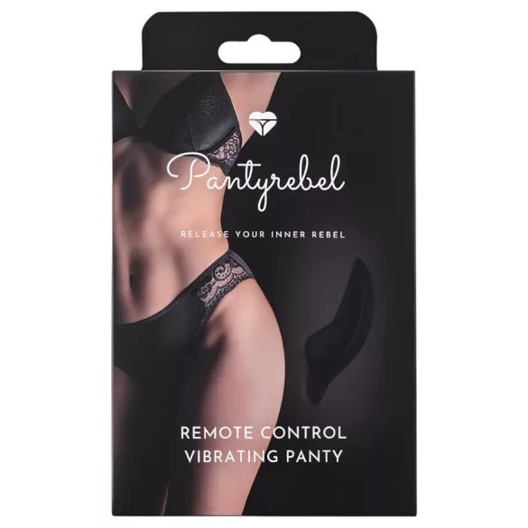 Pantyrebel - вибриращи бикини с акумулатор и дистанционно управление (черни, S-L)