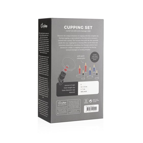 Easytoys Cupping - комплект помпи за смучене (7 части)